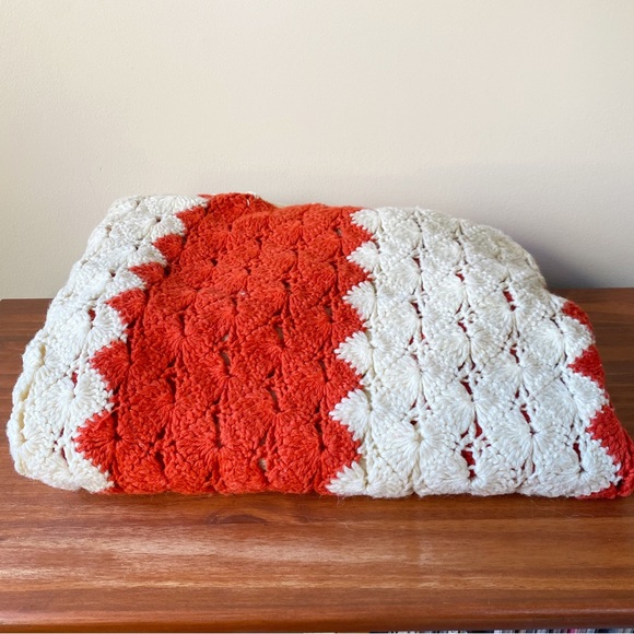 Vintage Bedding Vintage Crochet Afghan Blanket Throw Poshmark